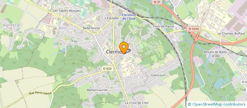 localisation de l'entreprise SCI DIECARPI  CLERMONT
