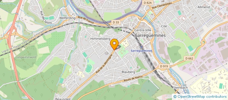 localisation de l'entreprise SCI DIEF'FUSION à SARREGUEMINES