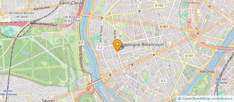localisation de l'entreprise SCI DIEGO à BOULOGNE-BILLANCOURT