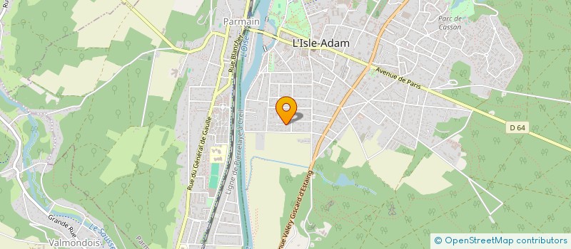 localisation de l'entreprise SCI DIEGO  L'ISLE-ADAM