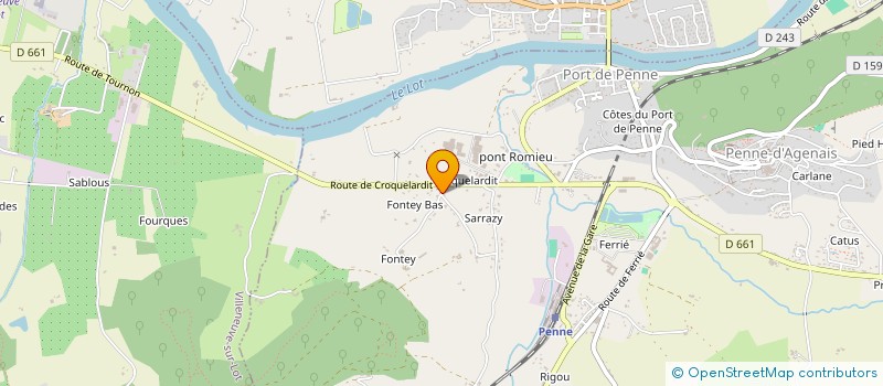 localisation de l'entreprise SCI DIEGO  PENNE D'AGENAIS