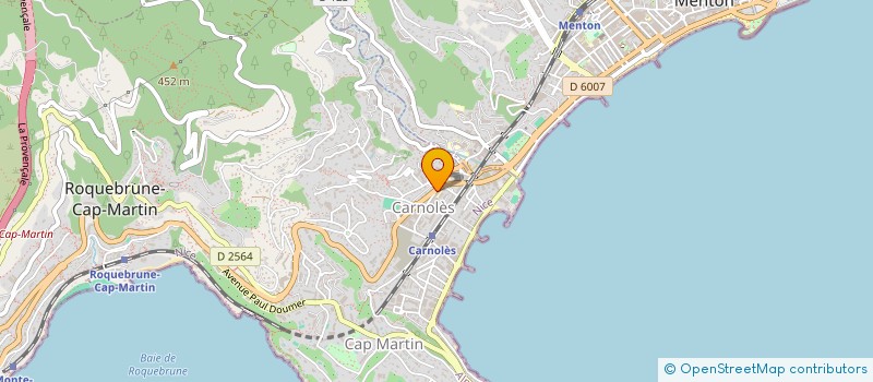 localisation de l'entreprise SCI DIEGUITO à ROQUEBRUNE-CAP-MARTIN