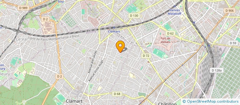 localisation de l'entreprise SCI DIEL à CLAMART