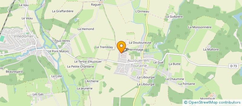 localisation de l'entreprise SCI DIELO  AUZOUER-EN-TOURAINE