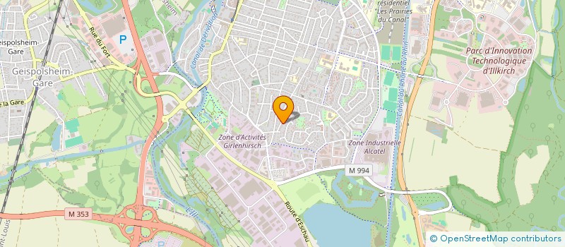 localisation de l'entreprise SCI DIEMERINGEN  ILLKIRCH-GRAFFENSTADEN