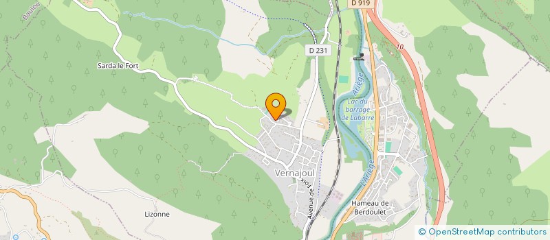 localisation de l'entreprise SCI DIEUDONNE HILBERT à VERNAJOUL