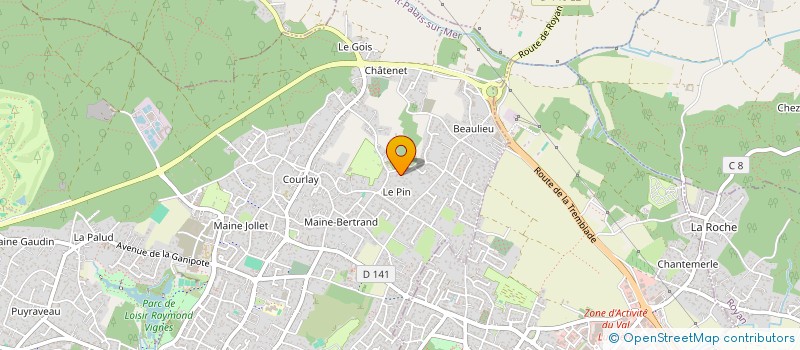 localisation de l'entreprise SCI DIEUMEGARD AND CO  SAINT-PALAIS-SUR-MER