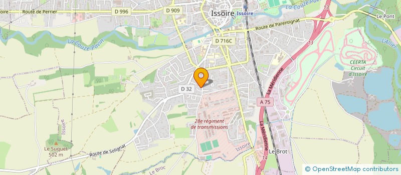 localisation de l'entreprise SCI DIEZ & CO  ISSOIRE