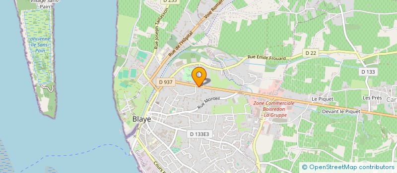 localisation de l'entreprise SCI DIEZ POINTON à BLAYE