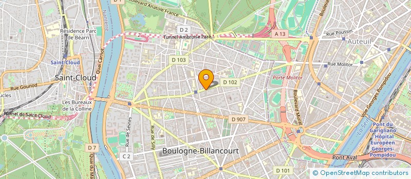 localisation de l'entreprise SCI DIF à BOULOGNE-BILLANCOURT