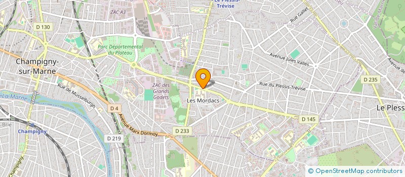 localisation de l'entreprise SCI DIF  CHAMPIGNY-SUR-MARNE