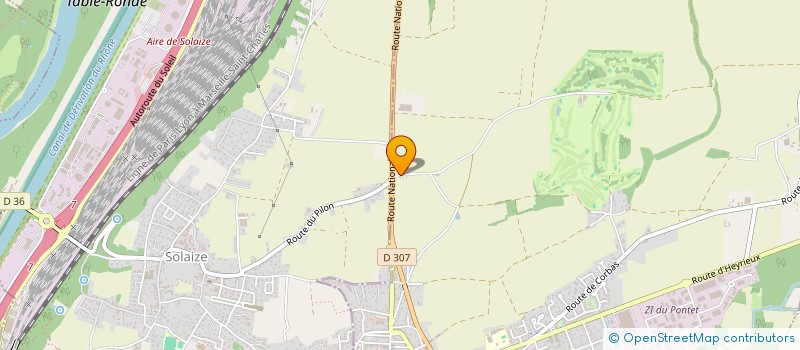 localisation de l'entreprise SCI DIFA  SAINT-SYMPHORIEN-D'OZON