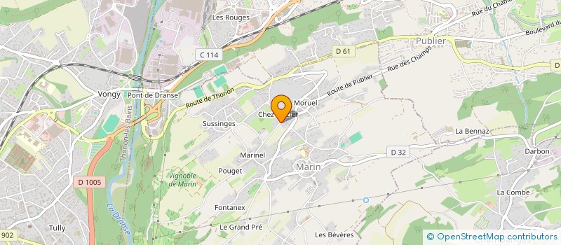 localisation de l'entreprise SCI DIFFUSION à MARIN