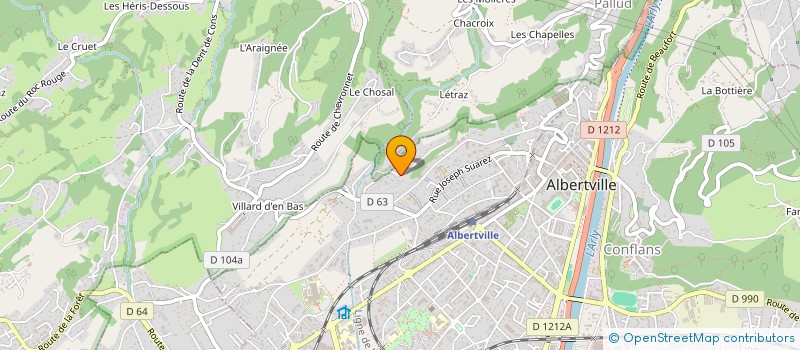 localisation de l'entreprise SCI DIFRA  ALBERTVILLE