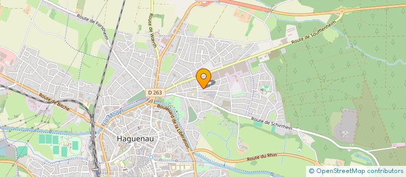 localisation de l'entreprise SCI DIGA  HAGUENAU