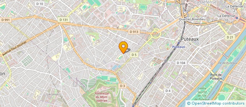 localisation de l'entreprise SCI DIGAV  NANTERRE