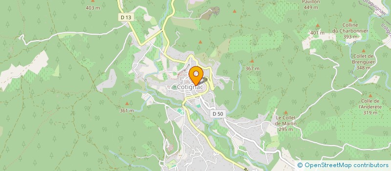 localisation de l'entreprise SCI DIGDIG  COTIGNAC