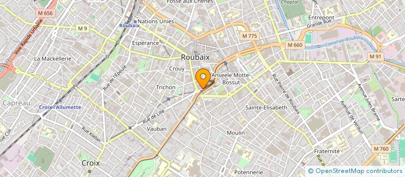 localisation de l'entreprise SCI DIGIMMO  ROUBAIX