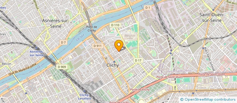 localisation de l'entreprise SCI DIGITAL HORIZON à CLICHY