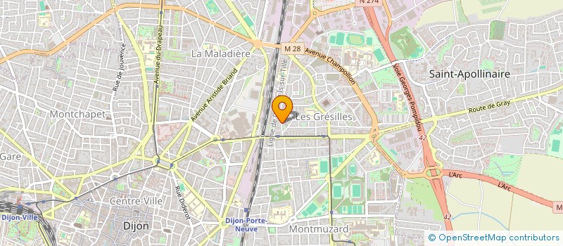 localisation de l'entreprise SCI DIHO à DIJON