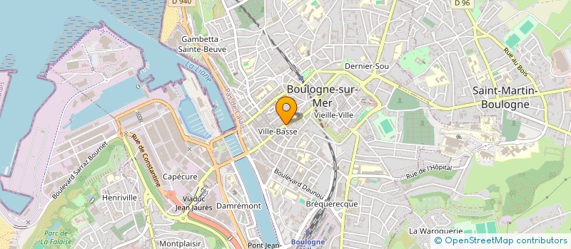 localisation de l'entreprise SCI DIJEDA  BOULOGNE-SUR-MER