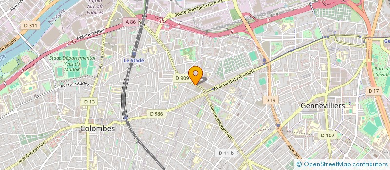 localisation de l'entreprise SCI. DILALE à COLOMBES