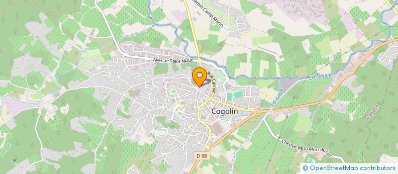 localisation de l'entreprise SCI DILAM  COGOLIN