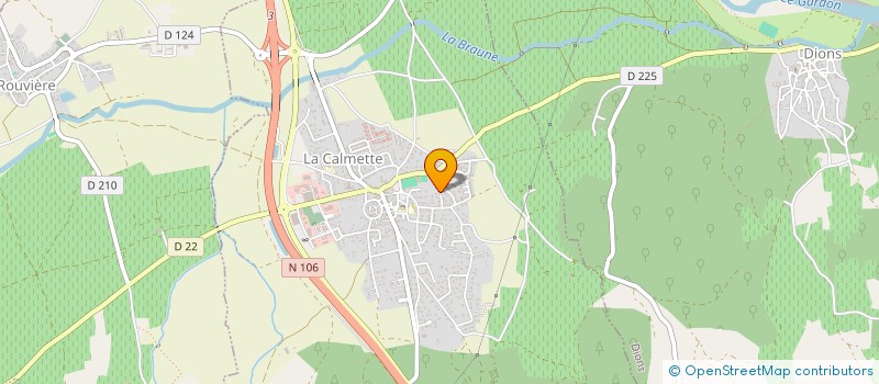 localisation de l'entreprise SCI DILAUD OUEST  LA CALMETTE