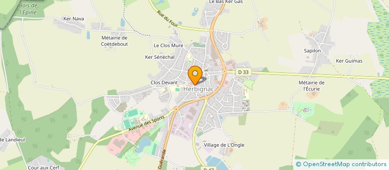 localisation de l'entreprise SCI DILECTA  HERBIGNAC