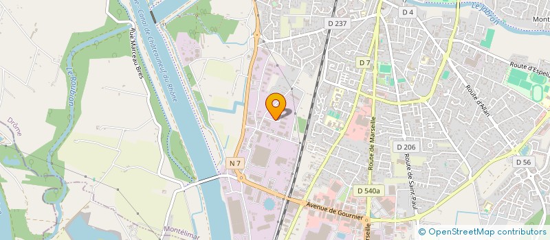 localisation de l'entreprise SCI DILHAN à MONTELIMAR