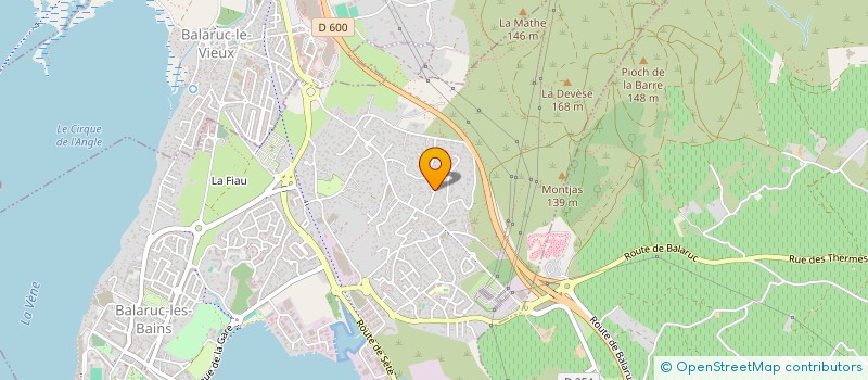 localisation de l'entreprise SCI DILHAN & SOTO  BALARUC-LES-BAINS