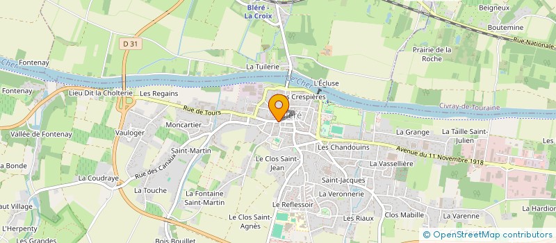 localisation de l'entreprise SCI DILIPE à LA CROIX-EN-TOURAINE