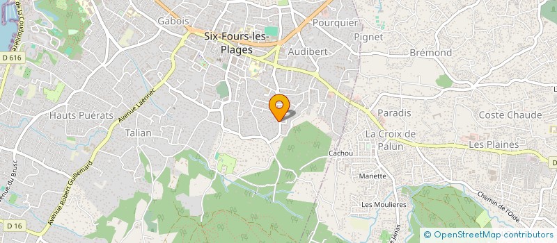 localisation de l'entreprise SCI DILKM à SIX-FOURS-LES-PLAGES