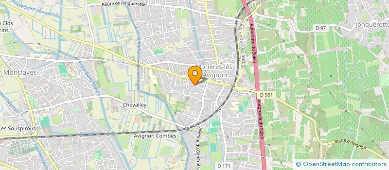 localisation de l'entreprise SCI DILLENSCHNEIDER - GOULAMABASSE  MORIERES-LES-AVIGNON