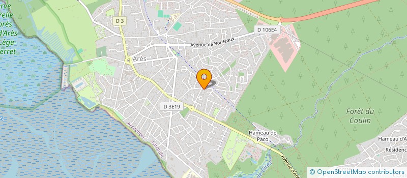 localisation de l'entreprise SCI DILOVIE  ARES