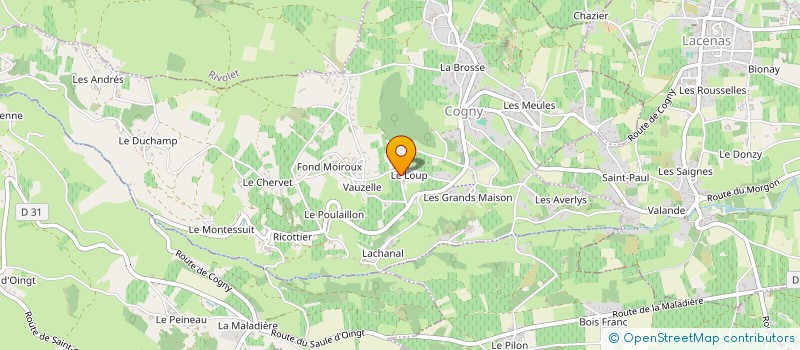 localisation de l'entreprise SCI DIM à PORTE-DES-PIERRES-DOREES