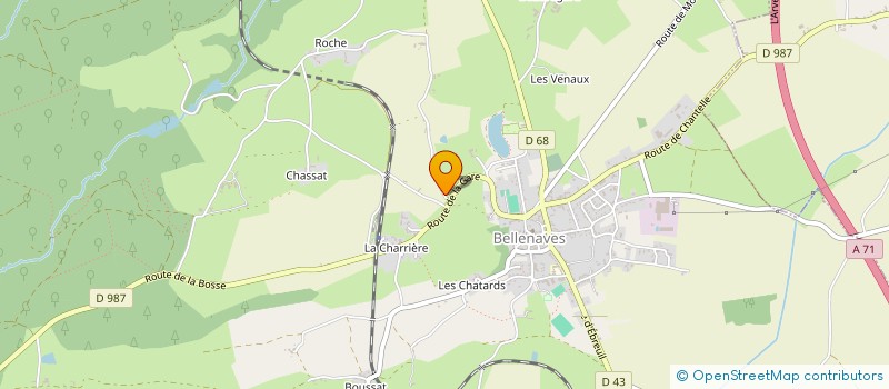 localisation de l'entreprise SCI DIMA  BELLENAVES