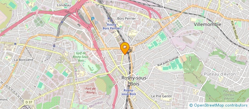 localisation de l'entreprise SCI DIMA à ROSNY-SOUS-BOIS