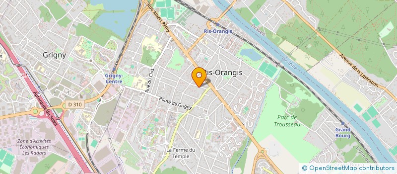 localisation de l'entreprise SCI DIMACLAIRE à RIS-ORANGIS