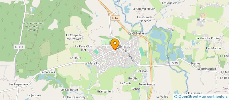 localisation de l'entreprise SCI DIMACRE  TALENSAC