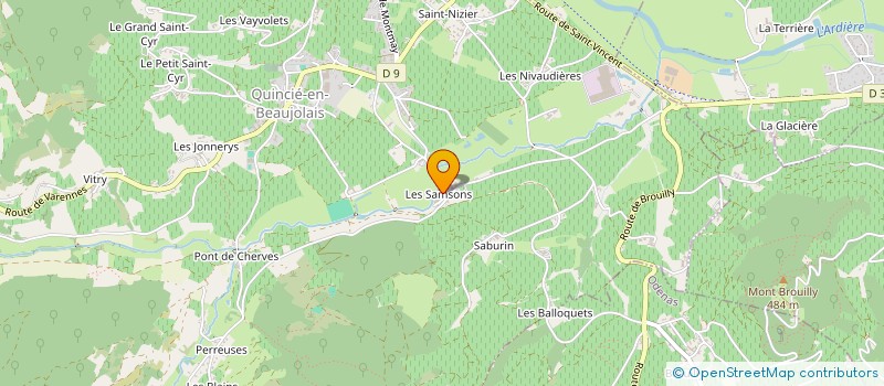 localisation de l'entreprise SCI DIMAGE  QUINCIE-EN-BEAUJOLAIS