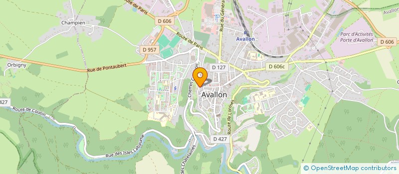 localisation de l'entreprise SCI DIMAR à AVALLON