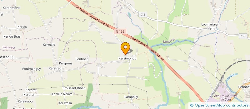 localisation de l'entreprise SCI DIMAR  CONCARNEAU