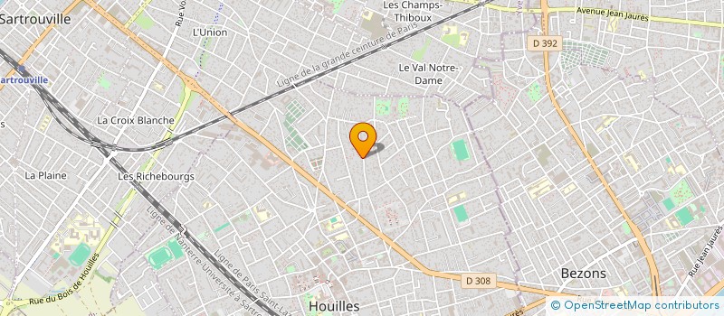 localisation de l'entreprise SCI DIMEA  HOUILLES