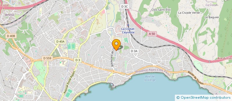 localisation de l'entreprise SCI DIMENSION  LA CIOTAT