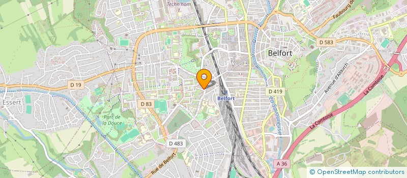 localisation de l'entreprise SCI DIMENSIONS  BELFORT