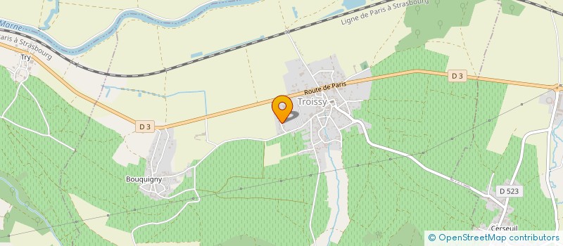 localisation de l'entreprise SCI DIMI  TROISSY