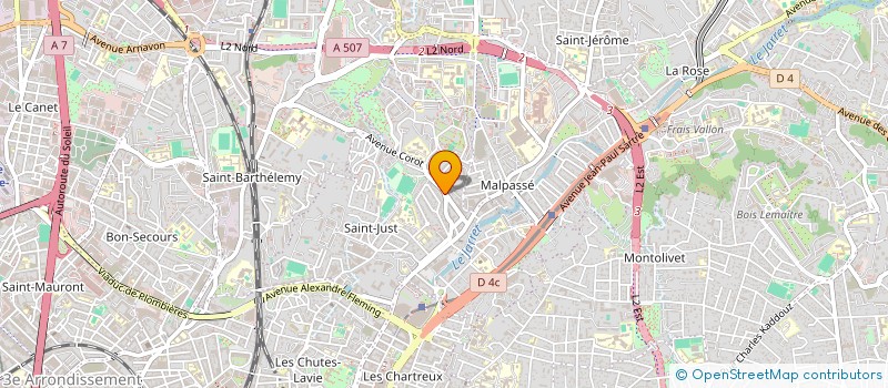localisation de l'entreprise SCI DIMITRI M à MARSEILLE