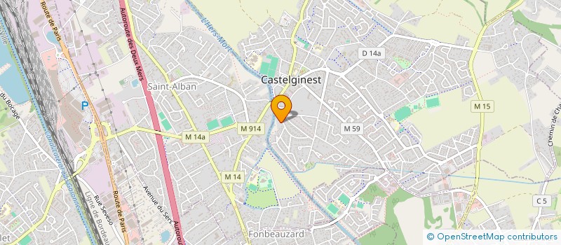 localisation de l'entreprise SCI DINA  CASTELGINEST