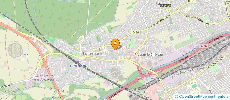 localisation de l'entreprise SCI DINA  LUTTERBACH
